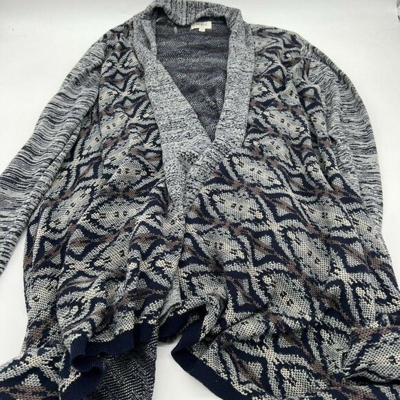Umgee Open Front Geometric Print Cardigan SoMen’s small - Picture 1 of 5
